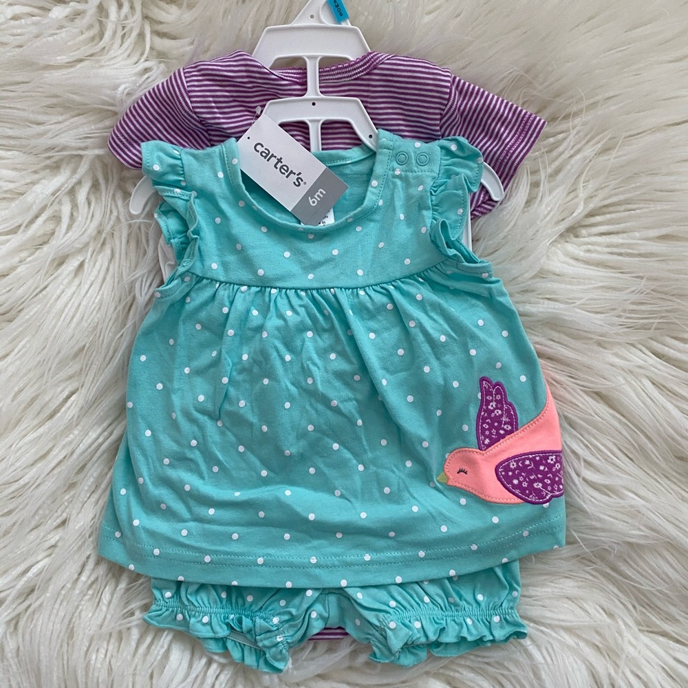 Carter’s Baby Girl 4 Piece Outfit Set